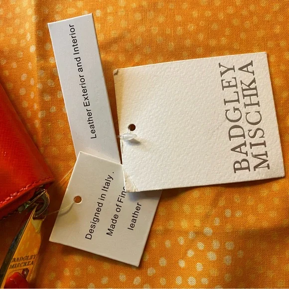 Badgley Mischka Poppy Colored zippy Wallet - Picture 3 of 8